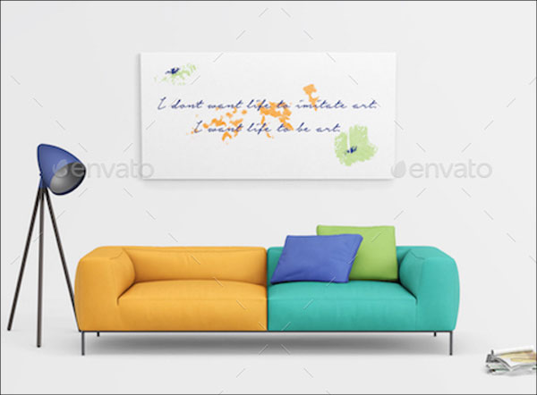 Modern Interior Mockup for Paintings