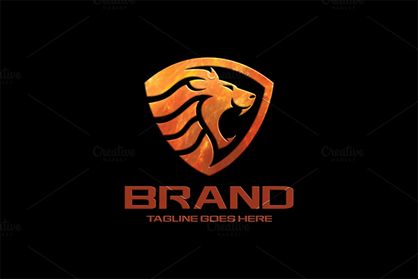 Modern Lion Shield Logo Templates