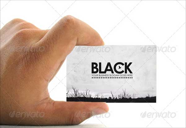Modern Black Business Card Template