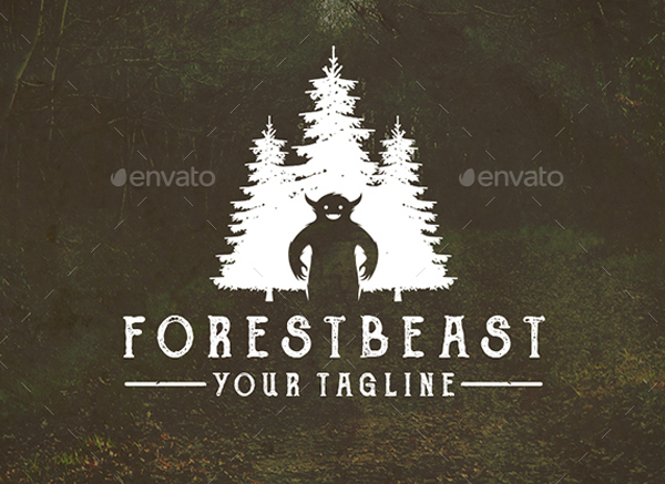 Monster Forest Logo Template