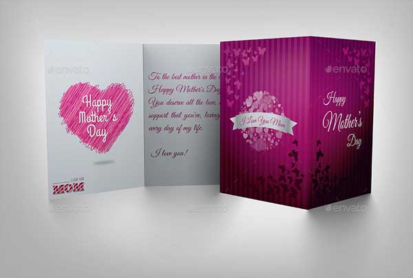 Mother Day Greeting Card Template