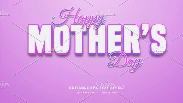Mother's Day Text Effect Icon