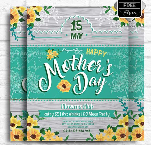 Mothers Day Free Flyer Template