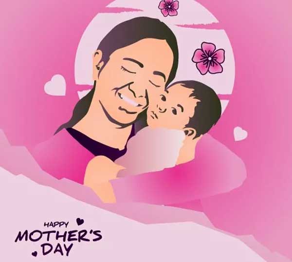 Mothers Day Scrap Banner Design Template
