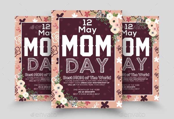 Mothers day PSD Flyer Template