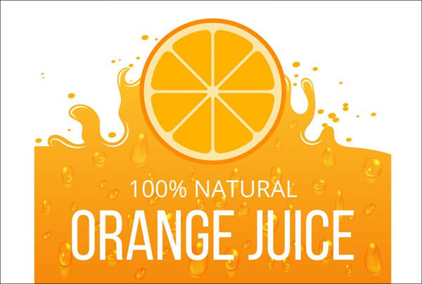 Natural Orange Juice Label Template