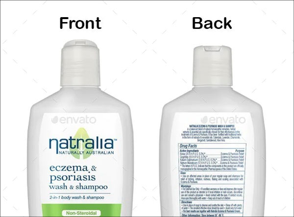 Natural Shampoo Bottle Mockup