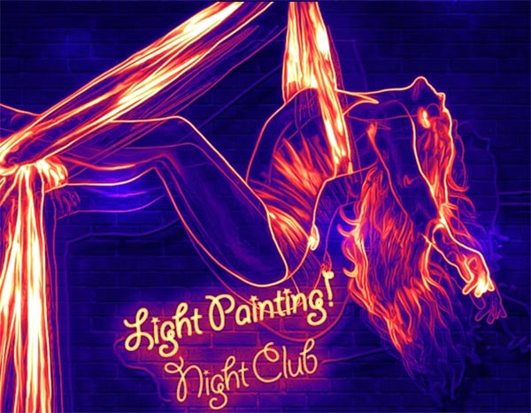 Neon Light Painting Photoshop Action