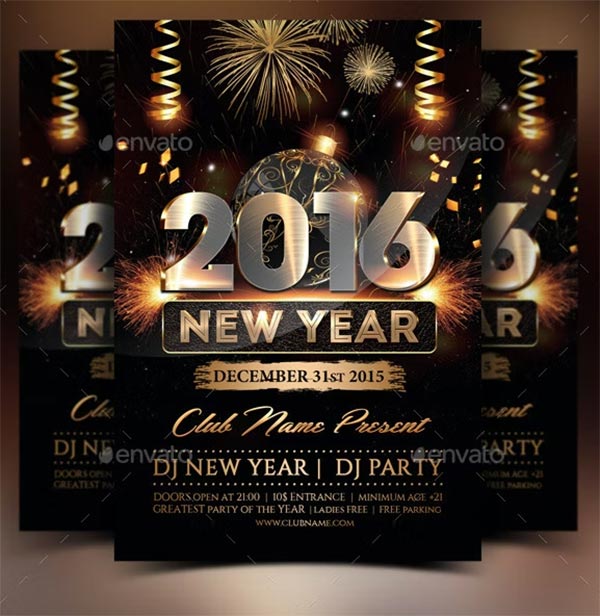 New Year Deluxe Flyer Template