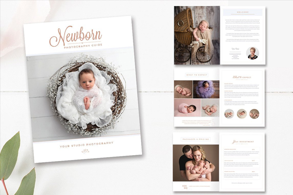 Newborn Photography Magazine Photoshop Indesign Template