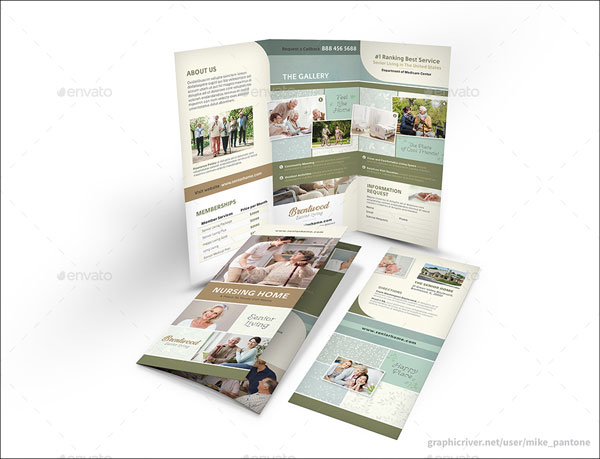 Nursing Home Care Trifold Brochure