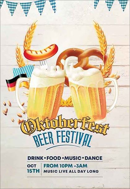 Oktoberfest Beer Festival Free Flyer Template