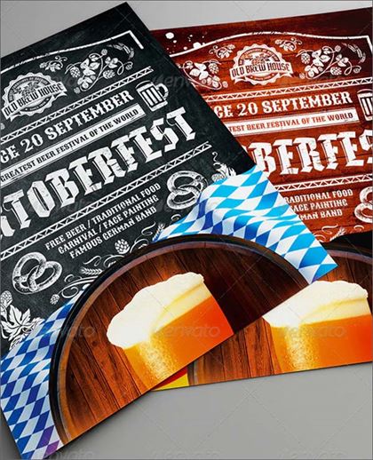 Oktoberfest Festival Poster PSD Design