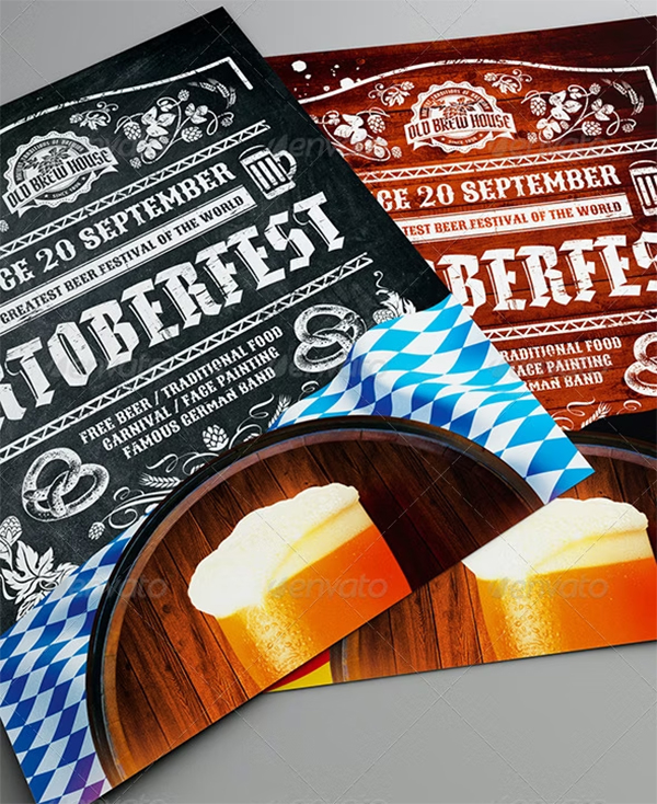 Oktoberfest Festival Poster PSD Design