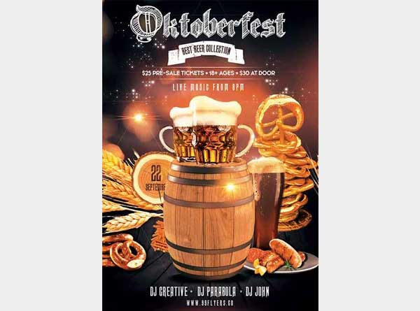 Oktoberfest Party Event Free Flyer Template