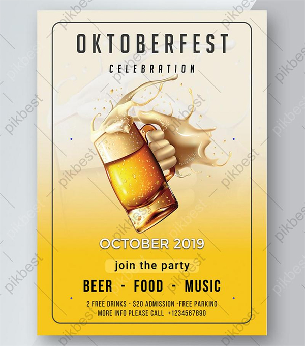 Oktoberfest Party Flyer Free Template