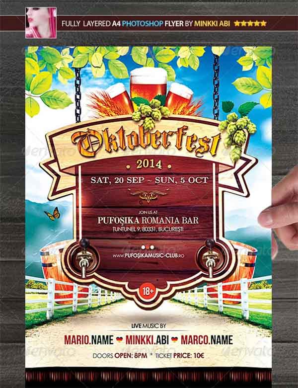 Oktoberfest Party Poster and Flyer Template