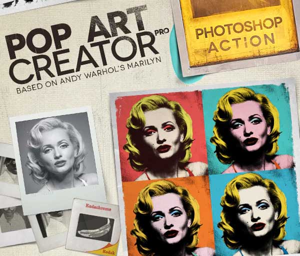 POP ART Creator PRO - Photoshop Action