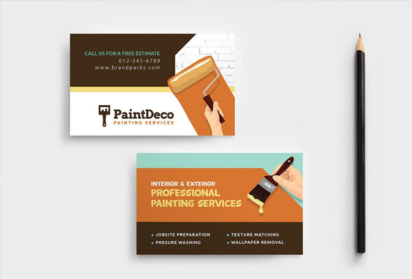 Painter & Decorator Business Card