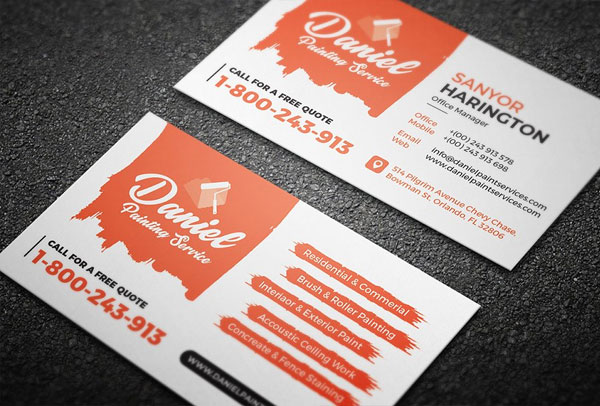 Painting Service Business Card