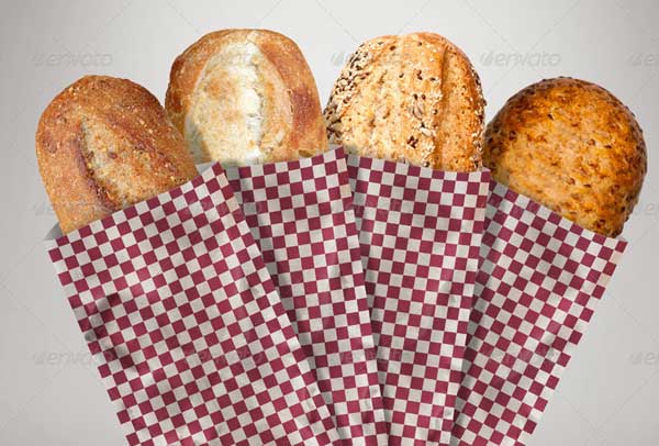Paper Bag for Bread Mockup