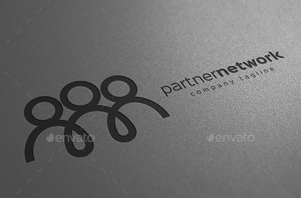 Partner Network Logo Design Template