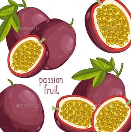 Passion Fruit Isolated Package Designs