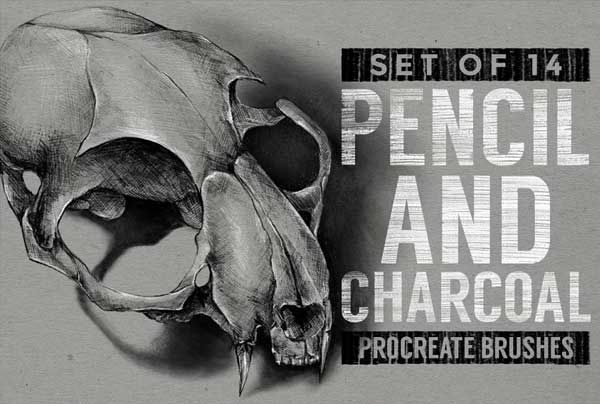 Pencil & Charcoal Procreate Brushes