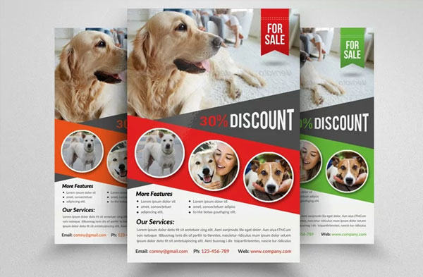 Pet Shop Business Flyer PSD