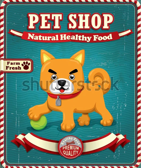 Pet Shop Poster PSD Template