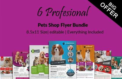 Pet Shop Business Flyers Bundle