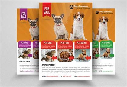 Pet Store Business Flyer Template