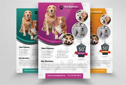 Pets Business Flyer Template