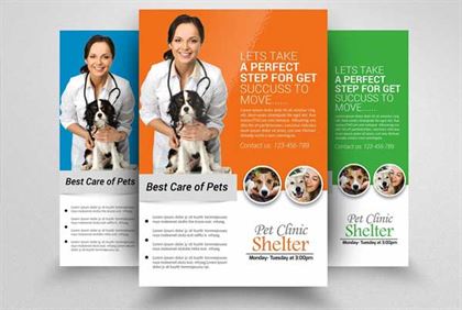Pets Clinic Flyer Simple Template