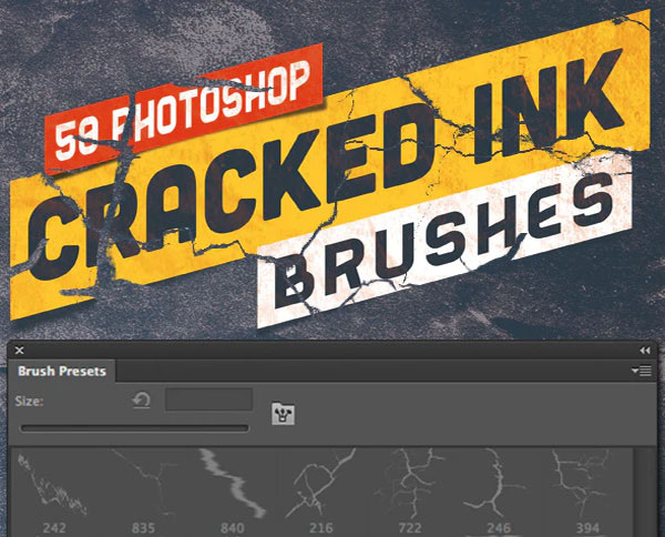Photoshop Crack Grunge Distress Brushes