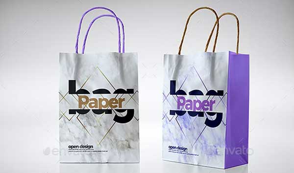 Photoshop Paper Bag Mockup