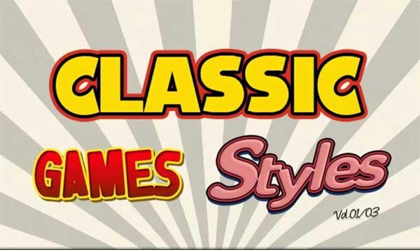 Photoshop Text Styles / Classic Games