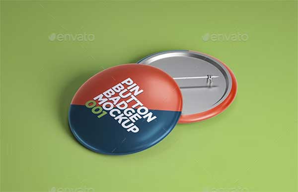 Pin Button Badge Mockup Pack