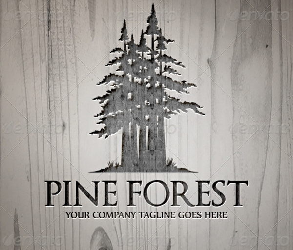 Pine Forest Logo Template