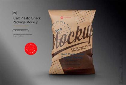 Plastic Snack Package Mockups