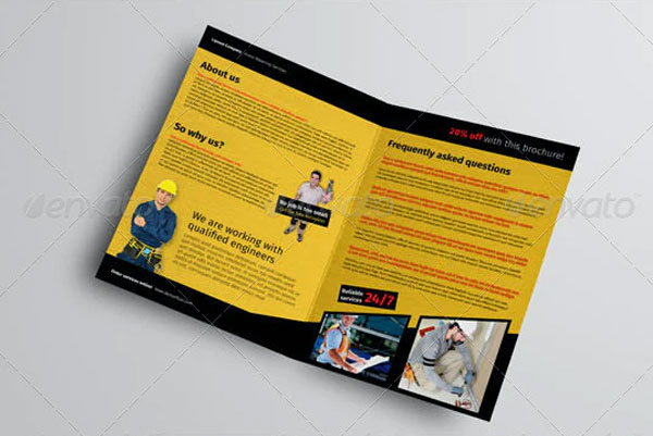 Plumbing Bifold Brochure Design