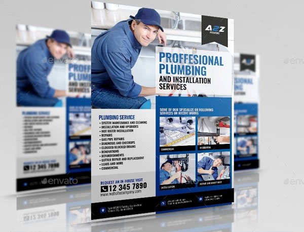 Plumbing Services Flyer Template