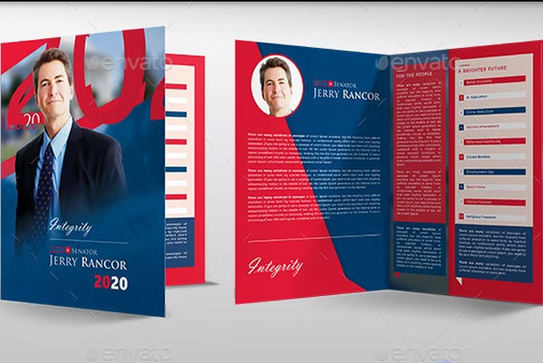 Political Election Brochure Templates