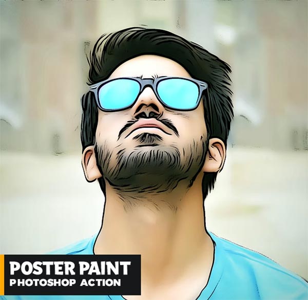 Poster Painting Photoshop Action