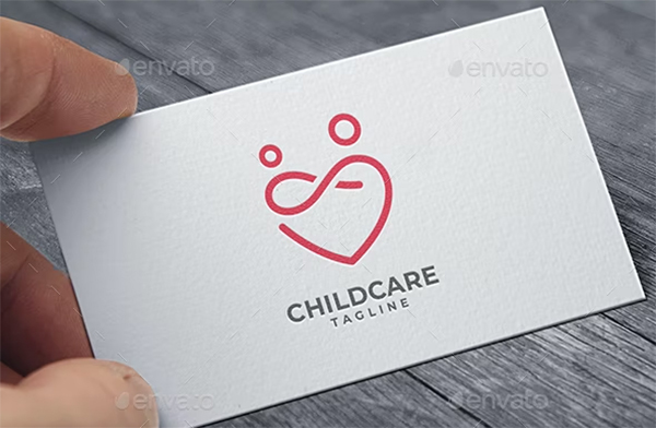 Premium Child Care Logo Template