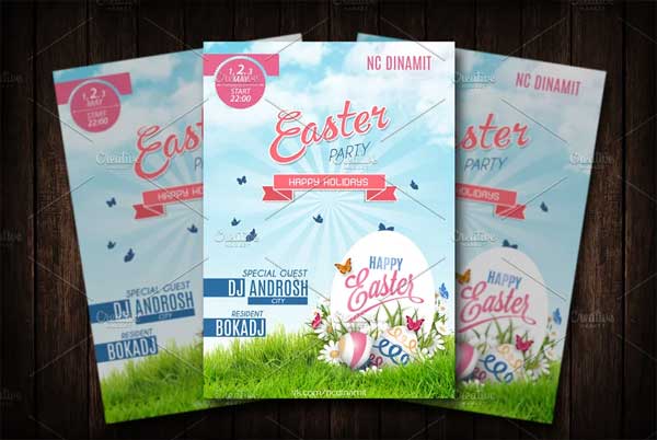 Print Easter Day Flyer Template