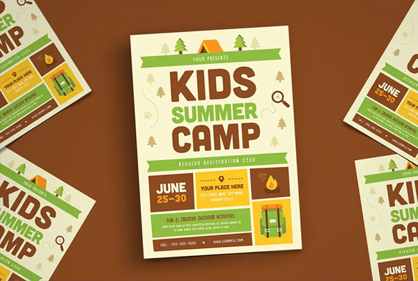 Print Kids Camp Flyer