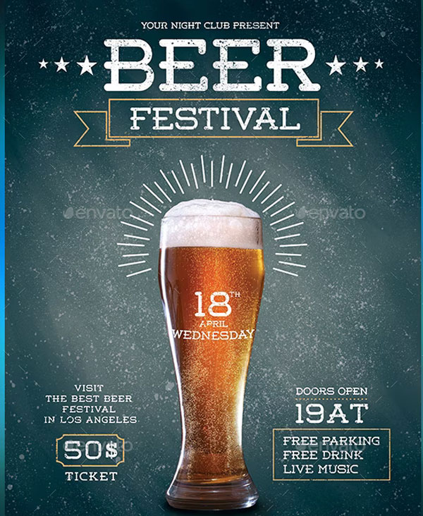 Printable Beer festival Flyer Template