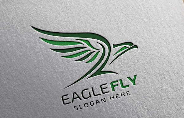 Printable Eagle Fly Logo Template