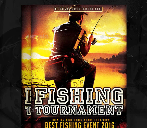 Printable Fishing Tournament Sports Flyer